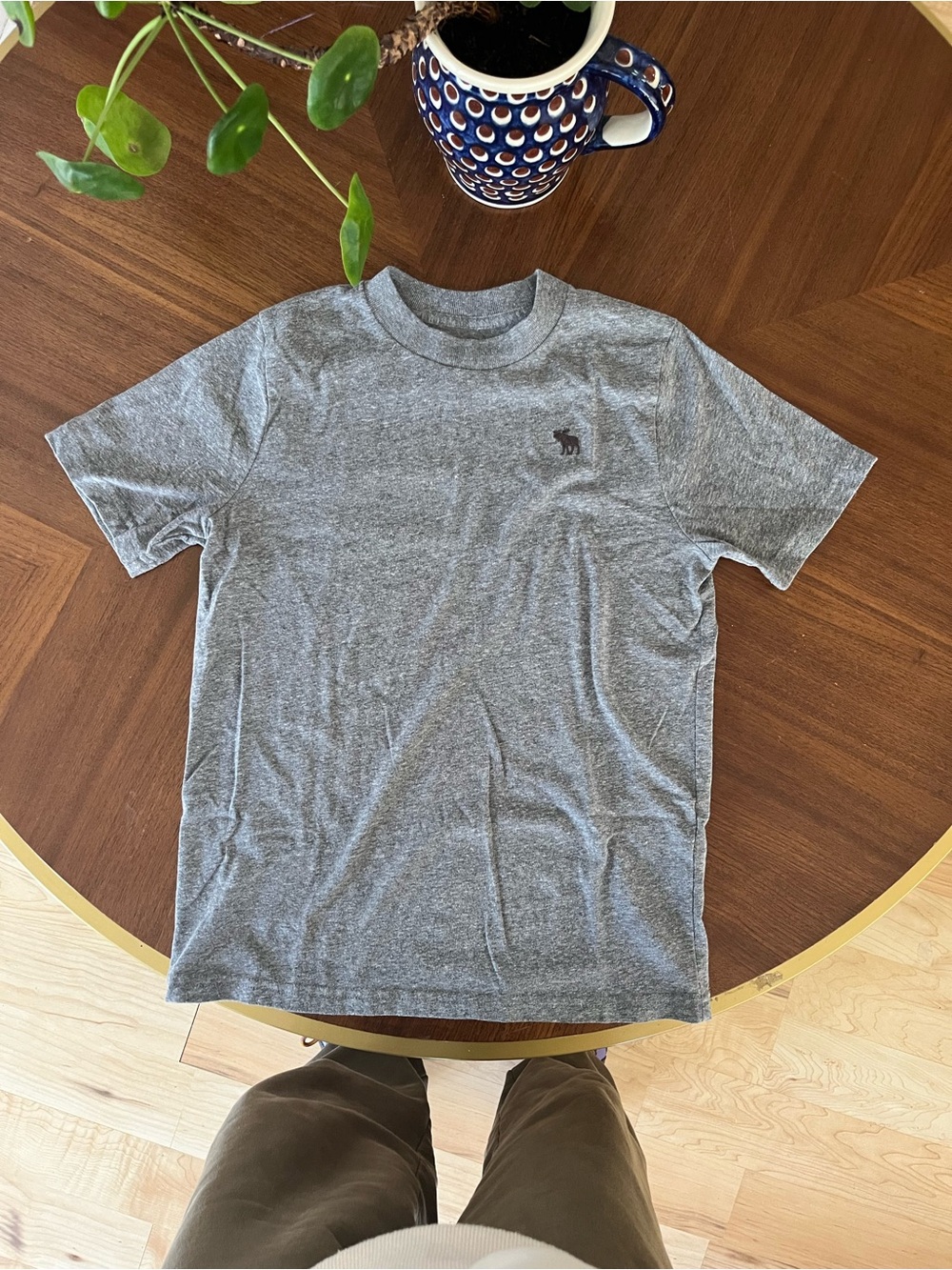 Kids Heather Gray Crewneck Short-Sleeve T-Shirt